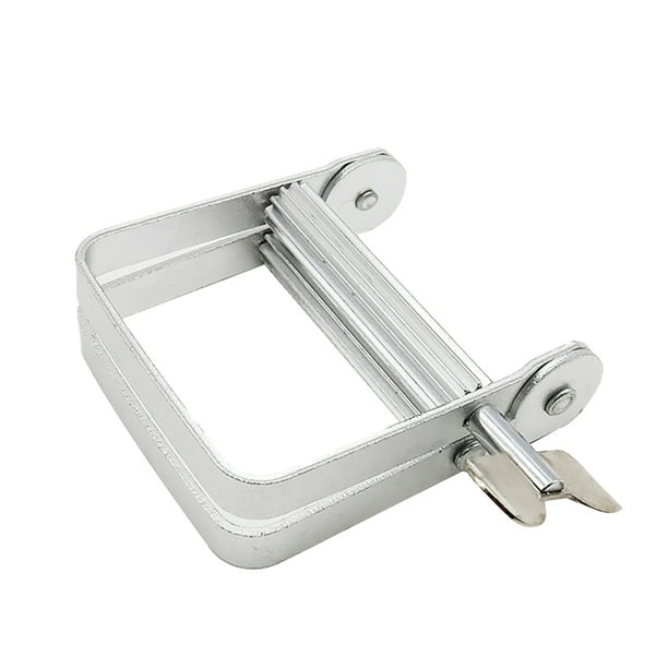 Billuyoard Exprimidor de aleación de aluminio, dispensador de de dientes, escurridor de tubo, herramienta de rodillo manual Juegos de accesorios de baño 10x8.5cm Billuyoard HA5500-01B