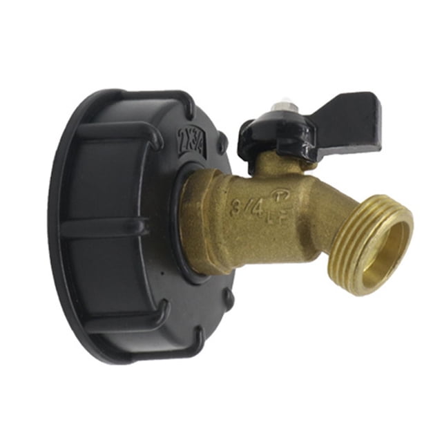 Adaptador de tanque de bolsa IBC Galón IBC Tote Tank Adapter Tool, IBC Tote Tank Válvula Adaptador de drenaje Conector Latón Válvula para de jardín, Fanmusic Adaptador de tanque de bolsa IBC