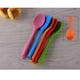thumbnail image 4 of EeaseMX Cuchara sopera de silicona con mango largo, antiadherente, para niños, para servir comida (verde), 4 of 7