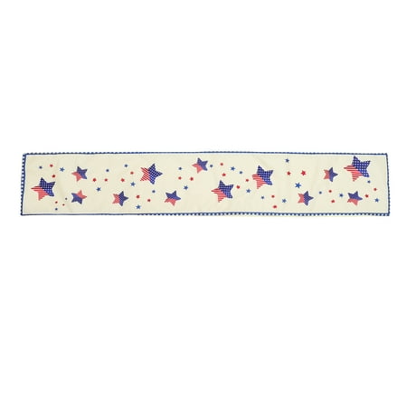 

NUOLUX Fourth of July Tablecloth Festival Table Ornament Independence Day Table Runner