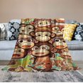 thumbnail image 2 of Nawypu Custom Monkey Blanket Gift - Cute Blankets for Kids - Brown Soft Fuzzy Christmas Throw for Couch, Office, 2 of 6