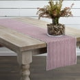 thumbnail image 6 of Ashton & Willow Weathered Red Farmhouse Tabletop Kitchen Harmony Cotton Striped Rectangle 13x72 Runner, 6 of 8