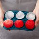 thumbnail image 5 of Juego de moldes de hielo 3 en 1 de 6 celdas: formas de esfera y rosa, bandejas de silicona para whisky, cócteles y licores - fácil liberación, perfecto para bares en casa, fiestas y regalos para, 5 of 7