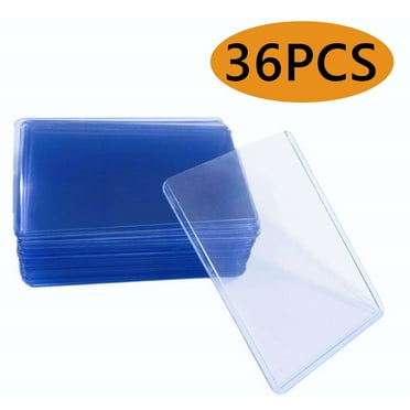 Card Sleeves for Trading Cards Hard Plastic Card Protector for Standard Cards, Sports Cards, Baseball Cards 36Pcs