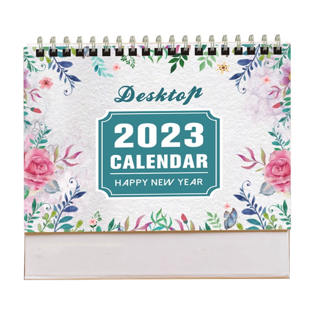 Small Desk Calendar 2023 , Use to December 2023, Standing Desk Calendar, Colorful Monthly