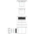 thumbnail image 2 of Fast Flow Siphon Guard for Shower Replacement Chrome Shower Drainage Cover, 115mm, Universal Fit, 2 of 5