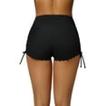 thumbnail image 3 of Women's High Waist Swim Shorts Side Drawstring Tummy Control Swimsuits Bottoms, 3 of 7