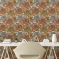 thumbnail image 3 of Ambesonne Peony Peel & Stick Wallpaper for Home, Pastel Big Blooming Petals, 13"x100", Champagne Peach and Salmon, 3 of 6