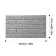thumbnail image 3 of 3D Brick Peel and Stick Wallpaper, 3D Brick Wall Panels Self Adhesive, Removable Wallpaper Waterproof PE Foam Paintable,for Bedroom/Living Room/Kitchen/TV Wall and Home Decoration, 3 of 3