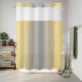 thumbnail image 6 of No Hook Shower Curtain, Yellow Gray Ombre Shower Curtains for Bathroom with See Through Top Window, Modern Gradient Abstract Art Waterproof & Washable Bath Curtain 60"x72", 6 of 9