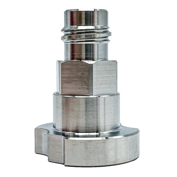 Spray Gun Paint System Stainless Steel Adapter (37) 16132 (Aftermarket) Compatible with 1.0 System Only and the Disposable Spray Gun Cup Liners and Lid System