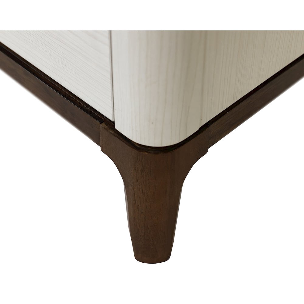 Contemporary Laminate Wood Double Pedestal Executive Desk Fully Assembled White