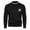 Black, variant on Male Autumn and Winter Casual Simple Printing Long Sleeve Outdoor Knitted Wool Sweater Tops