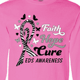 thumbnail image 4 of Inktastic Faith Hope Cure Ehler's-danlos Syndrome Long Sleeve T-Shirt, 4 of 5