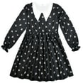 thumbnail image 6 of Little Girls Black Dress Halloween Casual Cartoon Dresses, 6 of 6