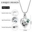 thumbnail image 2 of No Longer by My Side,But Forever in My Heart Carved Locket Cremation Urn Necklace for Pet Dogs Cats Ashes, 2 of 6