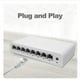 thumbnail image 3 of 5 Port Gigabit Data Switch,Network Hub,Desktop Ethernet Splitter,Plug & Play Shielded Ports Fanless Quiet Mini Portable, 3 of 5