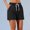 🔥 Black, variant on USSUMA Womens Quick-Dry Breathable Running Shorts Three-Inch To Four-Inch Inseam Lightweight Elastic Waist Pocketed Design for Marathon Training Gym Basketball and Outdoor Fitness, Running