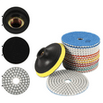 30Pcs Diamond Polishing Pads Kit 4 Inch 100mm Wet/Dry for Stone