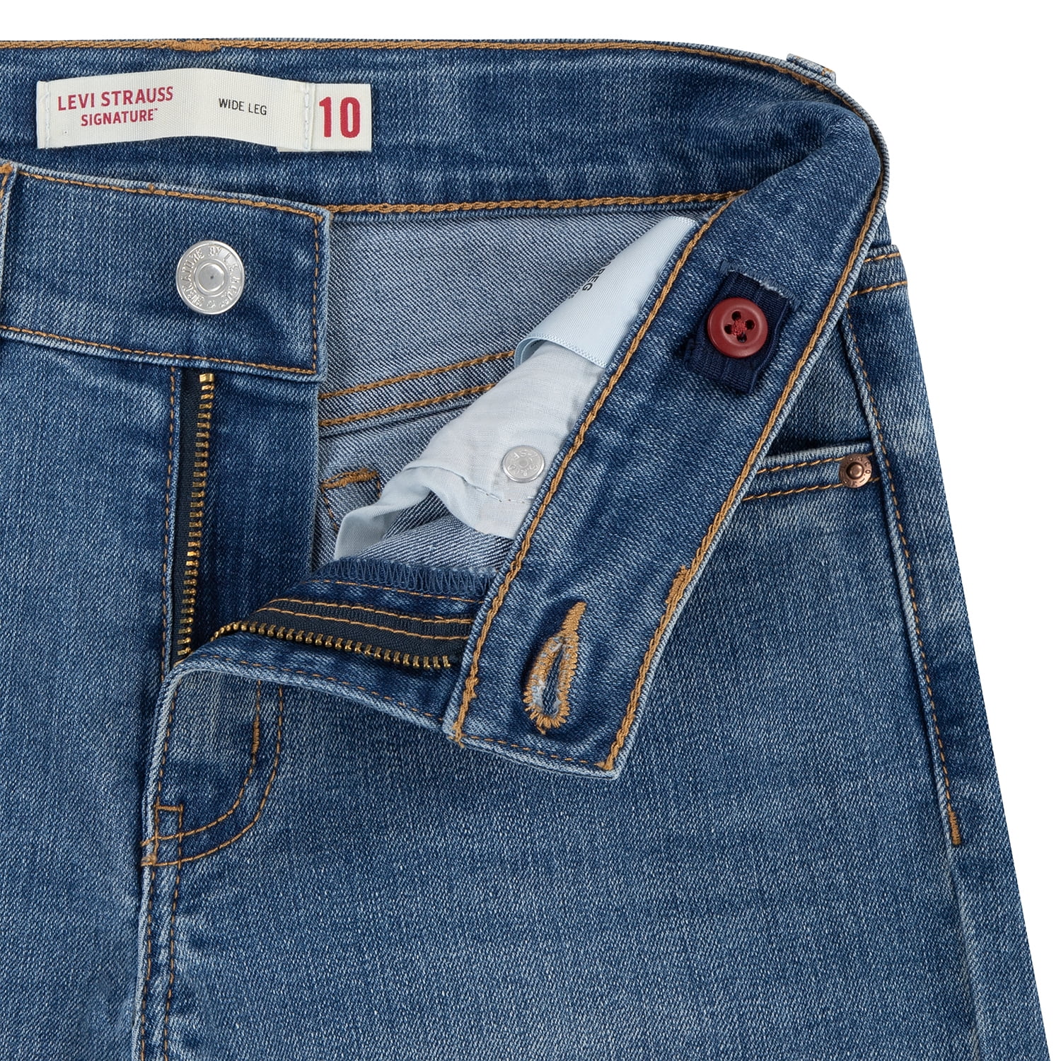 Levi Strauss Signature Girls Wide Leg Jeans, Sizes 5-18