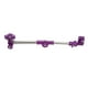 thumbnail image 1 of Paraguas de bicicleta de acero inoxidable, soporte giratorio de 360 grados para cochecito de exterior, soporte para paraguas, color morado, 1 of 14