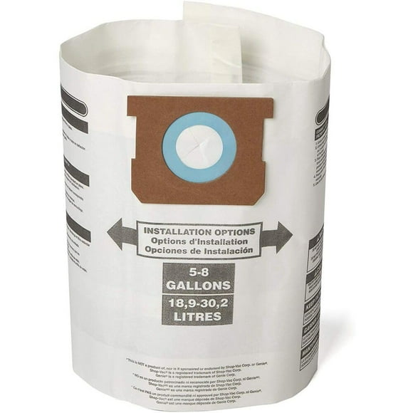 Bolsas de recolección de polvo CRAFTSMAN CMXZVBE38767 para 18.9 L a 30.3 L