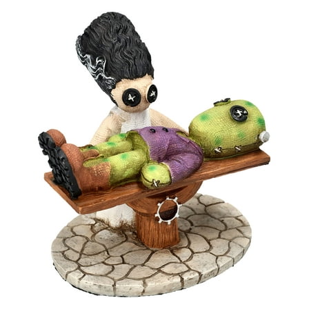Pacific Giftware Pinhead Monsters Giving Life Frankenstein & Bride Collectible Statue Figurine