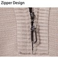 thumbnail image 4 of ZUKMRJPC Men's Quarter Zip Sweaters Long Sleeve Slim Fit Vintage Pullover Sweater Warm Stand Collar Knit Tops Business or Casual Wear, 4 of 7
