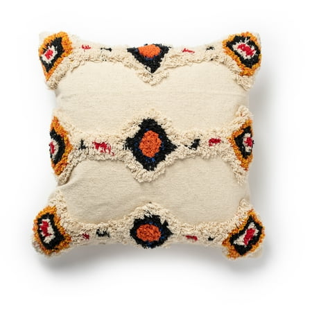 Better Homes Gardens Abstract Diamonds Tufted Shag Throw Pillow