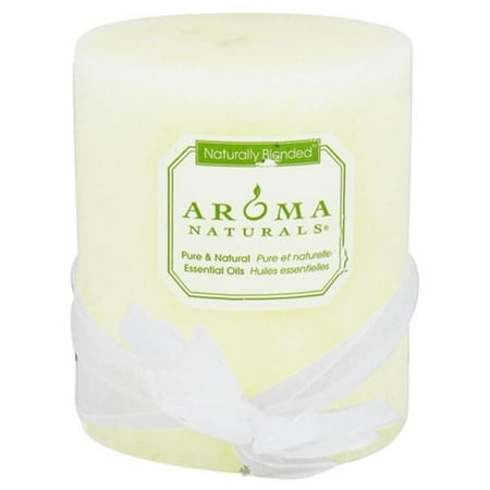 Warm Natural - Aroma Naturals Holiday Candles Warm Spice (Ruby Red) Boxed Pillars 3