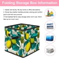 thumbnail image 3 of RATGDN Collapsible Fabric Cube Storage Bin with Double Handles for Living Room Bedroom Office Black - Lemon Juice Fruit, 3 of 7