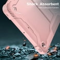 thumbnail image 4 of Dteck Case for Apple iPad 8th Generation 10.2" (2020),Shockproof Rubber Armor 3-Layer Protection iPad 7th Gen 10.2-inch 2019 Case Hybrid Hard Kicstand Cover without Screen Protector,Rosegold, 4 of 8