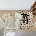 thumbnail image 2 of Barboteuse à Pois pour Bébé en Coton Maillé Tenue d'Été, 2 of 4
