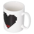 thumbnail image 1 of Taza que cambia de color, taza de cerámica con patrón de corazón, accesorio para el hogar, taza de agua, características mejoradas, 1 of 8