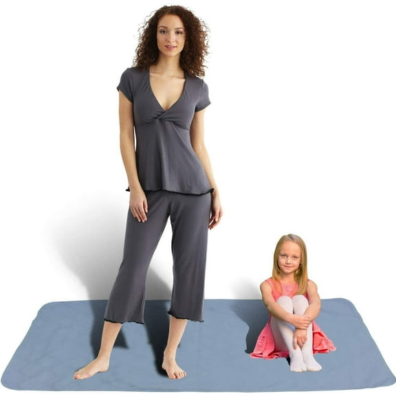 Big Size Washable Bed Pad/XXL Incontinence Underpad Stain Resistant Heavy Weight - 36 X 72 - Jumbo Mattress Protector - Blue