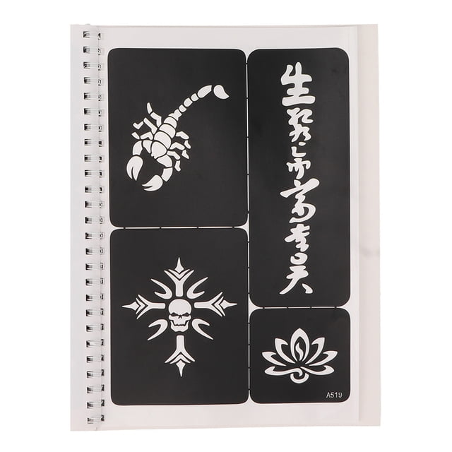 Plantillas de tatuajes a prueba de agua, plantillas de tatuajes temporales, 147 plantillas de tatuajes para pintura facial, plantillas de pintura corporal temporal, máxima comodidad