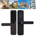 thumbnail image 2 of Cerradura de puerta inteligente Jadeshay electrónica con huella dactilar modelo X2 color Negro, 2 of 8