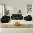 thumbnail image 2 of 1 Seater + 3 Seater + 3 Seater, Combo Sofa Modern Living Room Sofa, Teddy Sofa, Wooden Frame, 7 Cushions, Apartment Sofa Furniture, 2 of 2