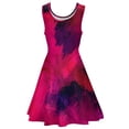 thumbnail image 5 of 2024 Clothing Custom Womens Dress Skate Oversize Aesthetic Sleeveless Dresses Vintage Purple and Red Dress Brush Abstract, 5 of 7