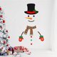 thumbnail image 4 of Ganfancp Nueva Navidad Muñeco de Nieve Pegatinas para Puertas de Dormitorio y Decoración Del Hogar Pegatinas de Pared Liquidación Ventas Hoy Ofertas Prime 1X Navidad Simple Caricatura Muñeco de Nieve, 4 of 6