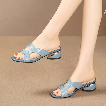 

Yoslce Slippers for Women Fashion Women s Casual Shoes Breathable Sandals Low Heel Sandals Slippers