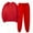 Red, variant on Winter Save Big! Kiplyki Women's Gym Sport Suit Solid Round Neck Pullover Casual Sports Pants Sports Set