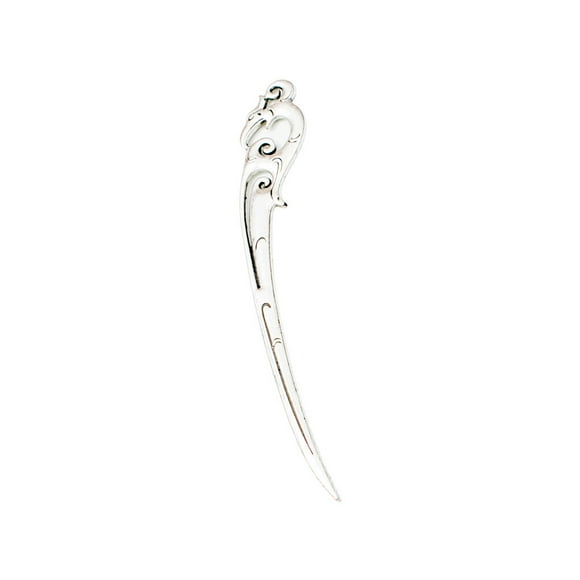 Book Clip Pendant Exquisite Art Lines Label Sign Vintage Pages Makers Simple Female Styling Tools Wedding Decorations Hair Stick Antique Silver