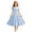 00-Light Blue687, variant on WOYY Girls Vintage Polka Dot Dress Casual Party Short Sleeve A Line Swing Dress, Black, Sizes 5-14