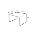 thumbnail image 2 of Clear Acrylic Riser Pedestal Display 2.5"W x 2.5"D x 2.5"H, 4-Pack, 2 of 4