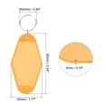 thumbnail image 2 of Unique Bargains Vintage Motel Keychain Blank Hotel Keychains Rhombus Retro Key Tag, Clear Orange, 16 Pack, 2 of 7