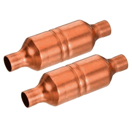 

Uxcell 12.87mm ID Dirt Filters HVAC Air Conditioner Heat Pump Liquid Line Copper Filter 2 Pack