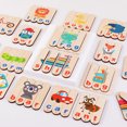 thumbnail image 4 of Gwong Juguete Palabra inglesa carta de madera a juego con tira larga jigsaw board rompecabezas juguete para niños Gwong 30007937, 4 of 6