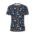 thumbnail image 5 of Wukai Ball Sports Print Men's Short-Sleeved Mesh T-Shirt,Quick-Dry Short Sleeve Workout T-Shirt-Small, 5 of 8