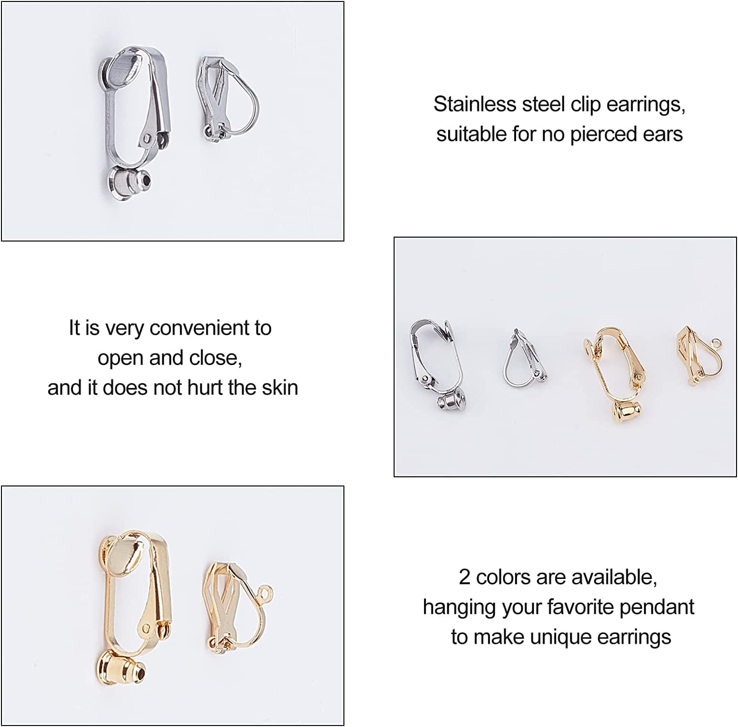 Yoursfs Blue Clip on Earrings for Women 18K Gold Plated Austria Crystal  Earrings Clip On Oval Cubic Zircon Earring for Girls Wedding Jewelry -  Walmart.com